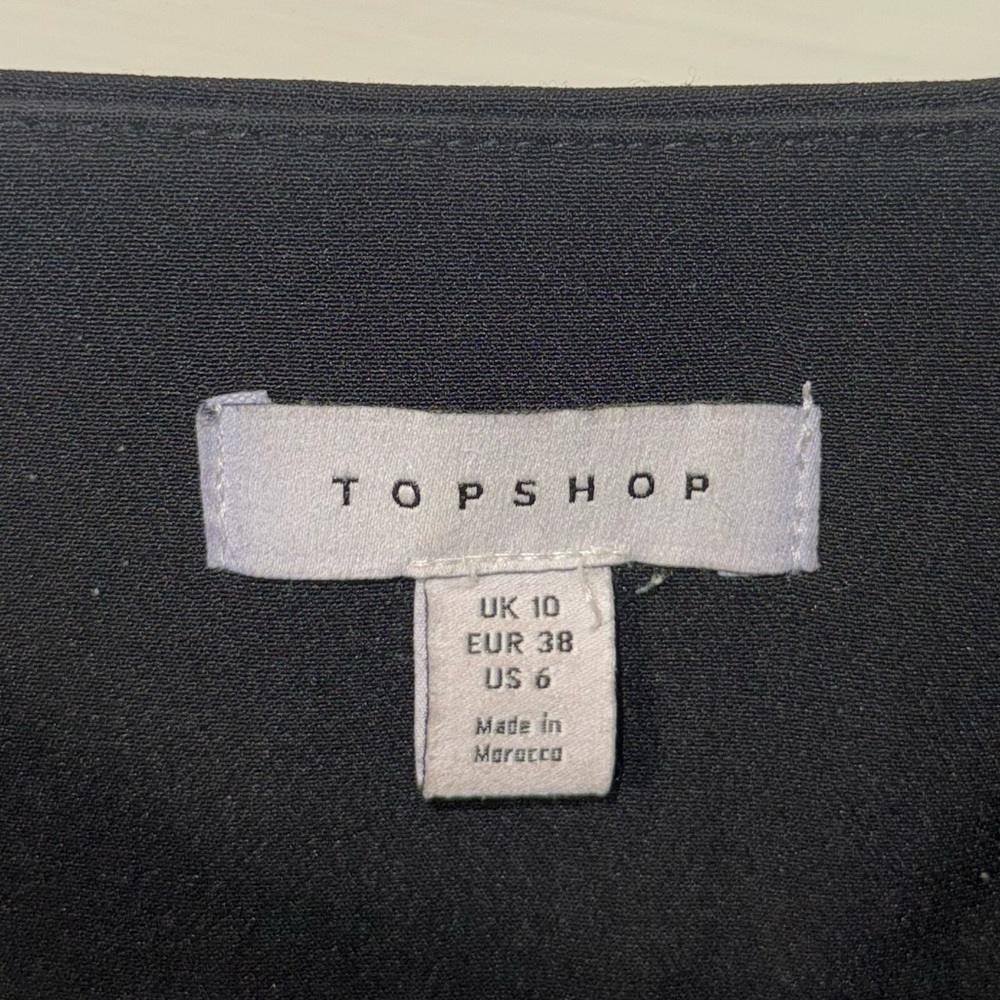 Topshop Black Tiered Mini Skirt - Picture 3 of 3